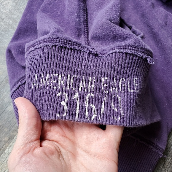 American Eagle Vintage Shortsleeve Hoodie Size Med - Picture 5 of 6